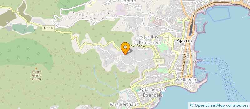 localisation de l'entreprise MONSIEUR JEAN PIERRE GOUACHE à AJACCIO