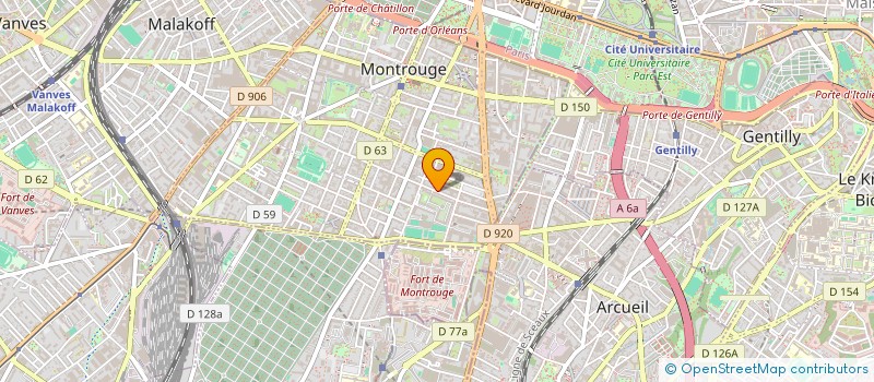 localisation de l'entreprise MONSIEUR JEAN-PIERRE GOUIN  MONTROUGE