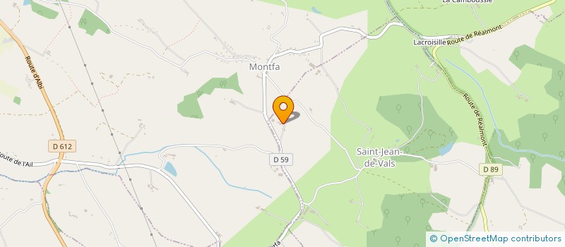 localisation de l'entreprise MONSIEUR JEAN-PIERRE GOURJADE  SAINT-JEAN-DE-VALS