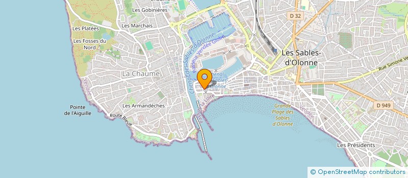 localisation de l'entreprise MONSIEUR JEAN PIERRE GRAISARD à LES SABLES D'OLONNE