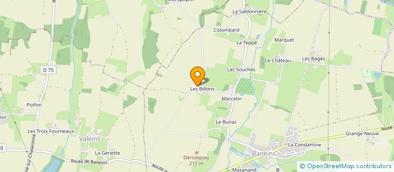 localisation de l'entreprise MONSIEUR JEAN-PIERRE GRANGE  BANEINS