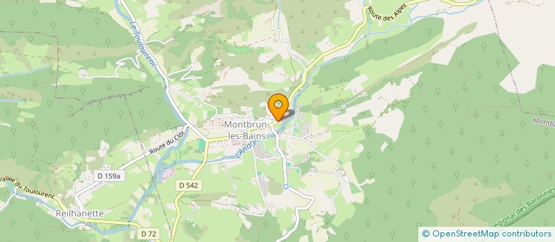 localisation de l'entreprise MONSIEUR JEAN-PIERRE GRAS  MONTBRUN-LES-BAINS