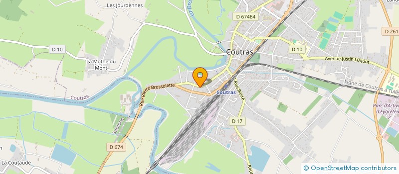 localisation de l'entreprise MONSIEUR JEAN-PIERRE GRENIER  COUTRAS