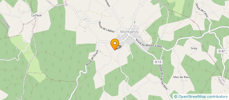 localisation de l'entreprise MONSIEUR JEAN-PIERRE GROSSEAU  CATUS