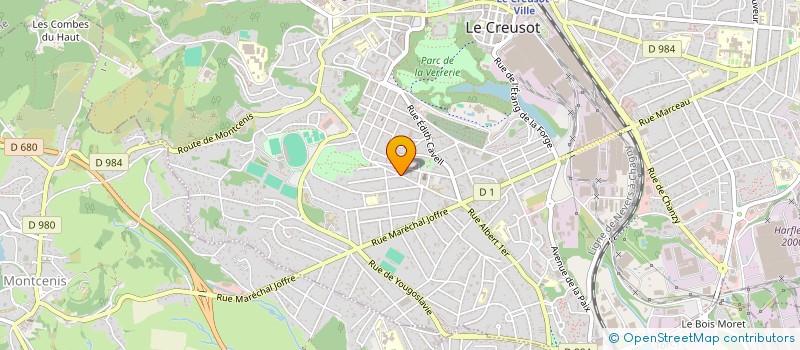 localisation de l'entreprise MONSIEUR JEAN-PIERRE GRZESKOWIAK  LE CREUSOT