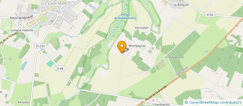 localisation de l'entreprise MONSIEUR JEAN-PIERRE GUIBERT  SAINT MOLF