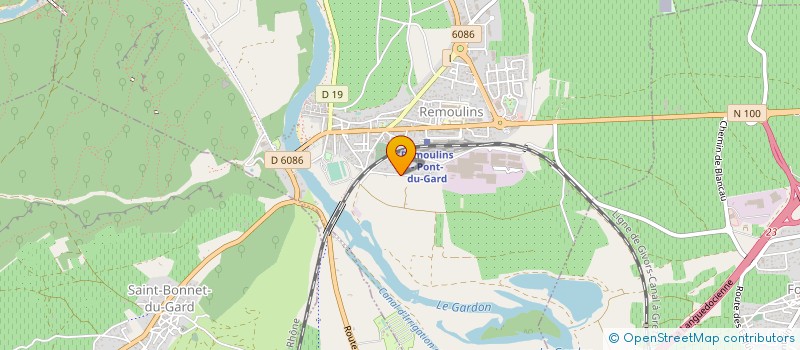 localisation de l'entreprise MONSIEUR JEAN-PIERRE GUIBERT  REMOULINS