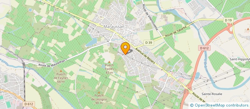 localisation de l'entreprise MONSIEUR JEAN-PIERRE GUILHAUMON  CAZOULS-LES-BEZIERS