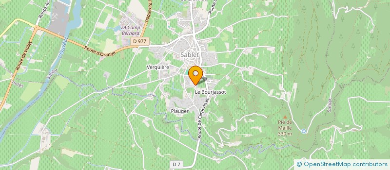 localisation de l'entreprise MONSIEUR JEAN PIERRE GUILLET  SABLET