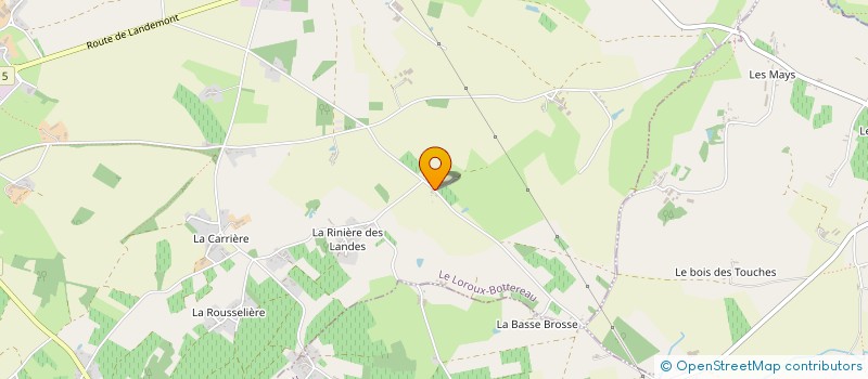 localisation de l'entreprise MONSIEUR JEAN-PIERRE HAGNERE  LE LOROUX-BOTTEREAU