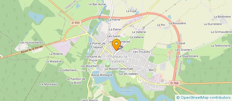 localisation de l'entreprise MONSIEUR JEAN-PIERRE HAMELIN à CHATEAU-LA-VALLIERE