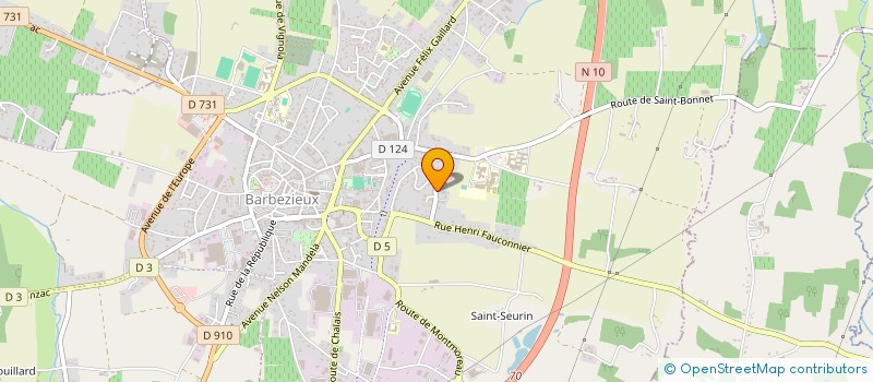 localisation de l'entreprise MONSIEUR JEAN-PIERRE HAY  BARBEZIEUX-SAINT-HILAIRE