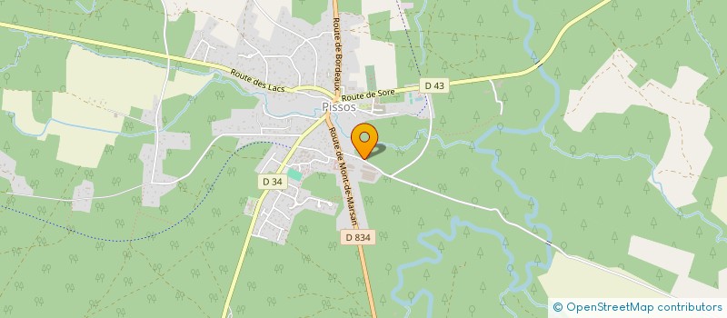 localisation de l'entreprise MONSIEUR JEAN PIERRE HAZERA  PISSOS