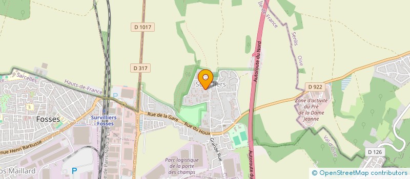 localisation de l'entreprise MONSIEUR JEAN PIERRE HEMMICHE  SURVILLIERS