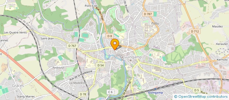 localisation de l'entreprise MONSIEUR JEAN-PIERRE HERVEZ  GUINGAMP