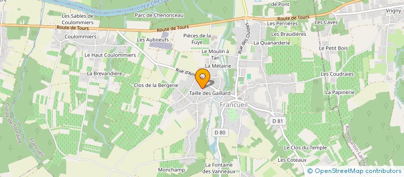 localisation de l'entreprise MONSIEUR JEAN-PIERRE HOGUET à FRANCUEIL