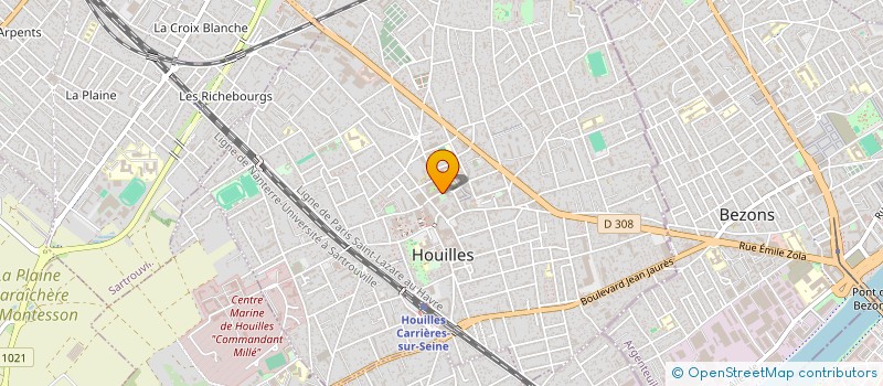 localisation de l'entreprise MONSIEUR JEAN-PIERRE HUBERMAN à HOUILLES