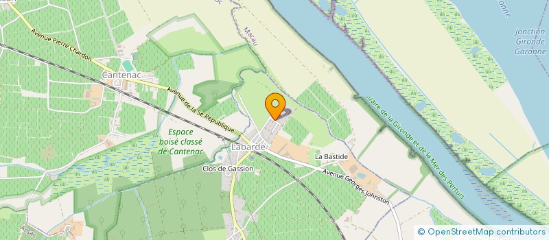 localisation de l'entreprise MONSIEUR JEAN-PIERRE HUNEAU  LABARDE