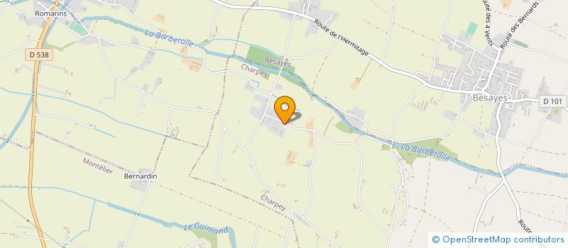 localisation de l'entreprise MONSIEUR JEAN-PIERRE IMBERT  CHARPEY