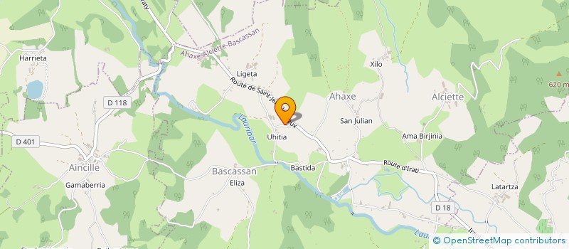 localisation de l'entreprise MONSIEUR JEAN-PIERRE IRIGOIN  AINHICE-MONGELOS