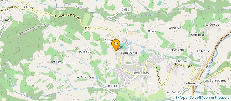 localisation de l'entreprise MONSIEUR JEAN PIERRE JABAIN  BESSENAY