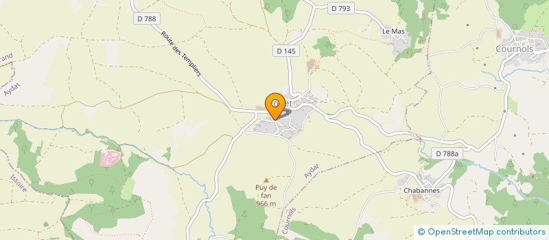 localisation de l'entreprise MONSIEUR JEAN PIERRE JACQUEMET  AYDAT