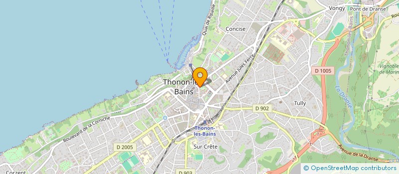 localisation de l'entreprise MONSIEUR JEAN-PIERRE JACQUIER à THONON-LES-BAINS