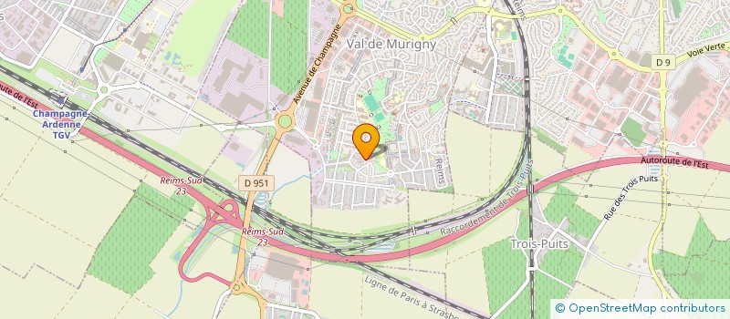 localisation de l'entreprise MONSIEUR JEAN PIERRE JARDELLE  REIMS