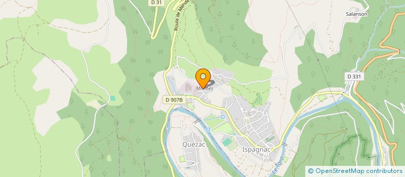 localisation de l'entreprise MONSIEUR JEAN PIERRE JASSIN  ISPAGNAC