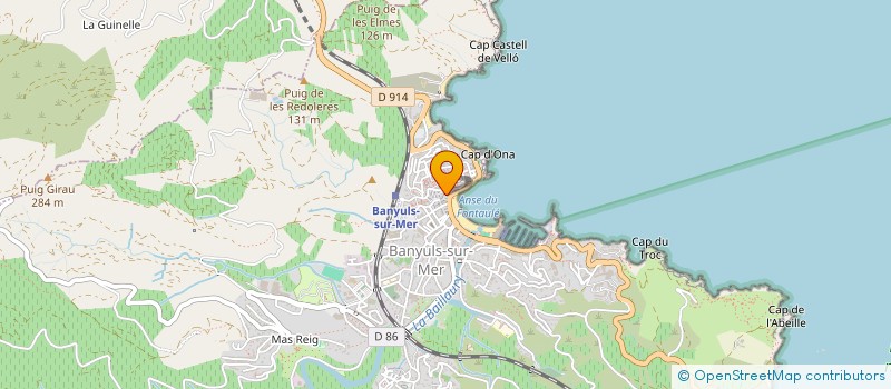 localisation de l'entreprise MONSIEUR JEAN PIERRE JAULENT  BANYULS-SUR-MER