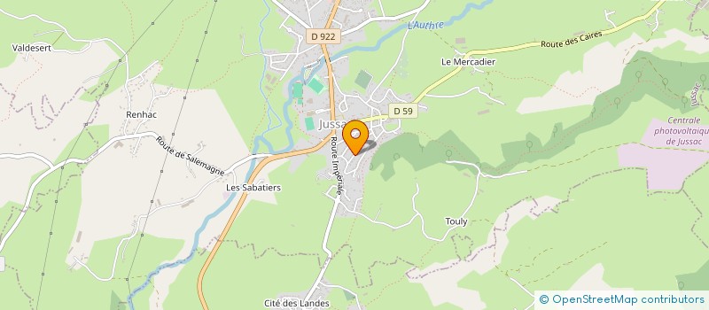localisation de l'entreprise MONSIEUR JEAN-PIERRE JULIEN à JUSSAC