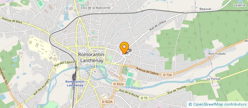 localisation de l'entreprise MONSIEUR JEAN-PIERRE JUMEL  ROMORANTIN-LANTHENAY