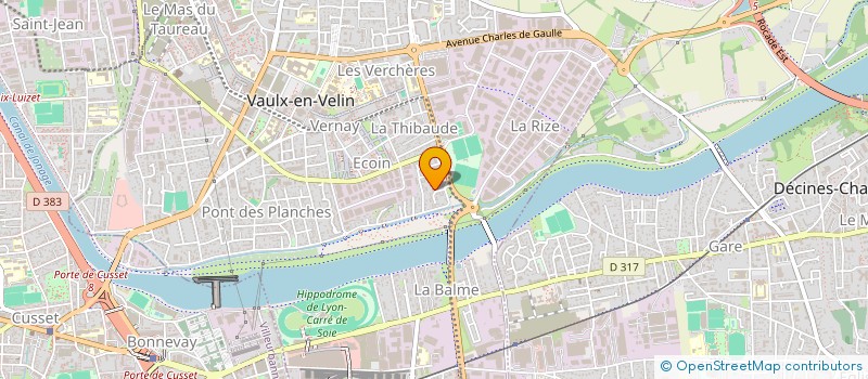 localisation de l'entreprise MONSIEUR JEAN PIERRE JUSSEY  VAULX-EN-VELIN