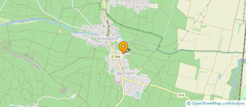 localisation de l'entreprise MONSIEUR JEAN PIERRE KIENTZLER  BENNWIHR