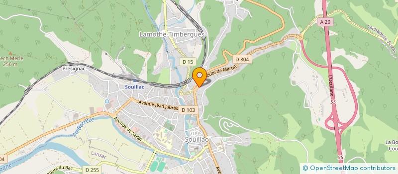 localisation de l'entreprise MONSIEUR JEAN-PIERRE KUNTZ  SOUILLAC