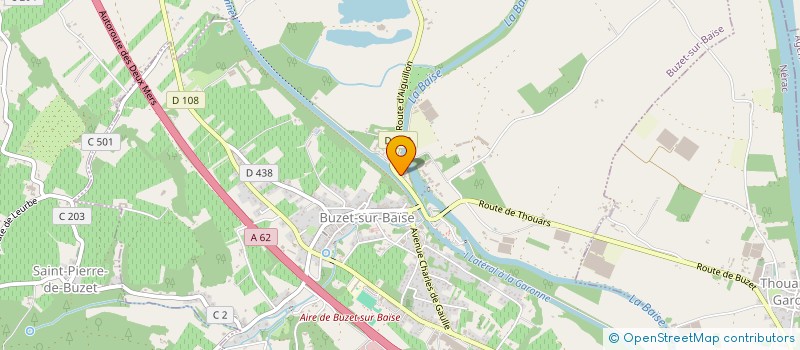 localisation de l'entreprise MONSIEUR JEAN-PIERRE LABBAT  BUZET-SUR-BAISE