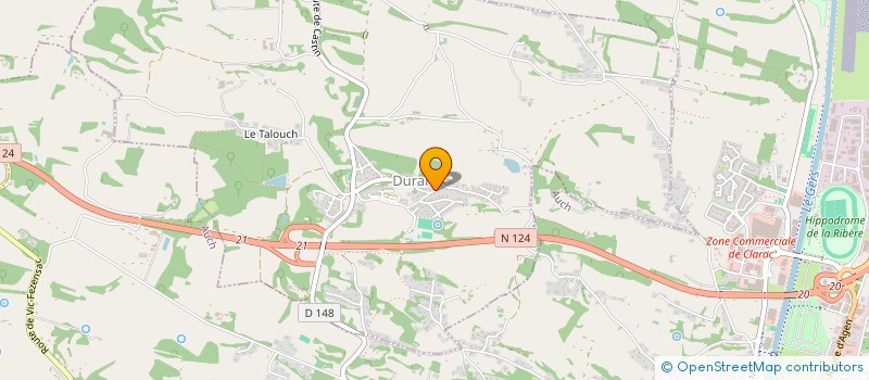 localisation de l'entreprise MONSIEUR JEAN-PIERRE LABORDERE  DURAN