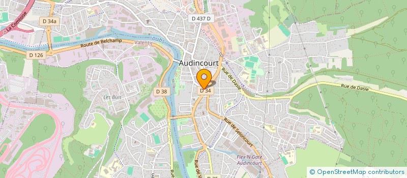 localisation de l'entreprise MONSIEUR JEAN PIERRE LACLEF  AUDINCOURT