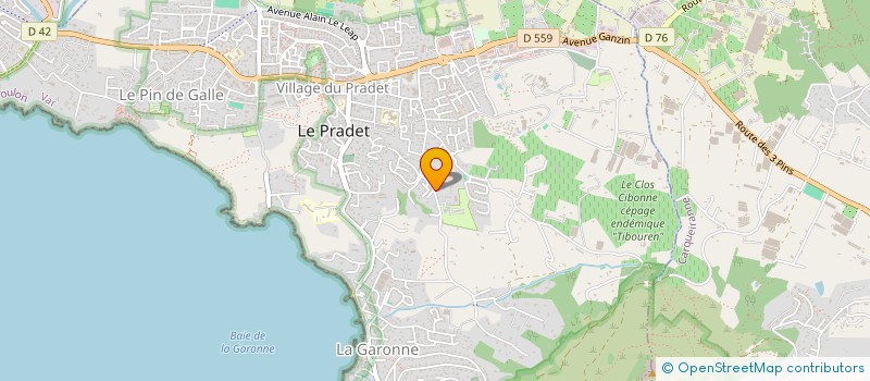 localisation de l'entreprise MONSIEUR JEAN-PIERRE LACOMBE  LE PRADET