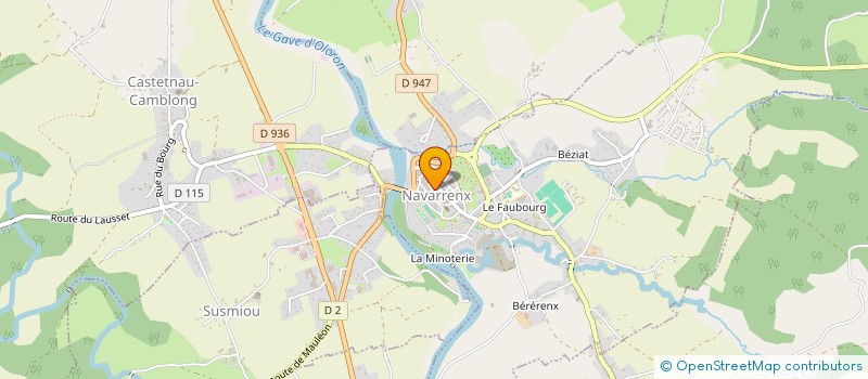 localisation de l'entreprise MONSIEUR JEAN-PIERRE LACROUTS à NAVARRENX