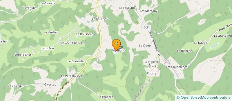 localisation de l'entreprise MONSIEUR JEAN-PIERRE LAFAYSSE à ROUFFIGNAC ST CERNIN DE R