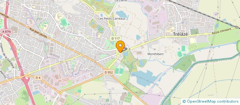 localisation de l'entreprise MONSIEUR JEAN-PIERRE LAGUIGNER  TRELAZE
