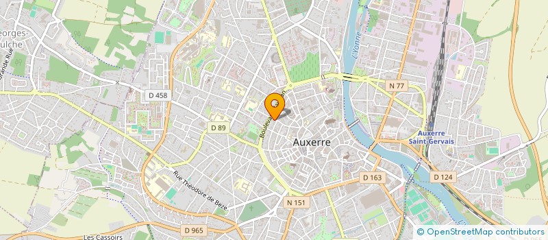 localisation de l'entreprise MONSIEUR JEAN-PIERRE LALLIER à AUXERRE