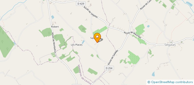 localisation de l'entreprise MONSIEUR JEAN PIERRE LAPEYRE  SAINT-COLOMB-DE-LAUZUN