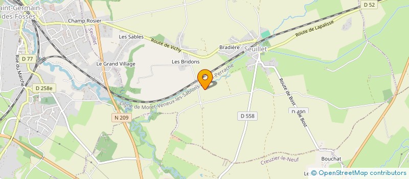 localisation de l'entreprise MONSIEUR JEAN-PIERRE LAREURE  SEUILLET