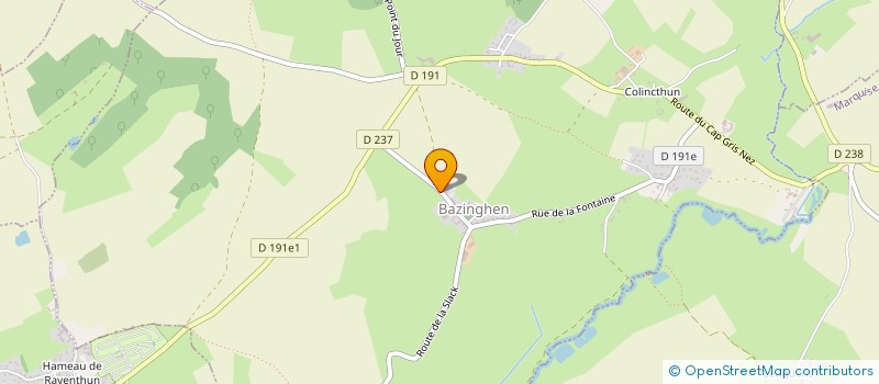 localisation de l'entreprise MONSIEUR JEAN-PIERRE LARIVE  BAZINGHEN