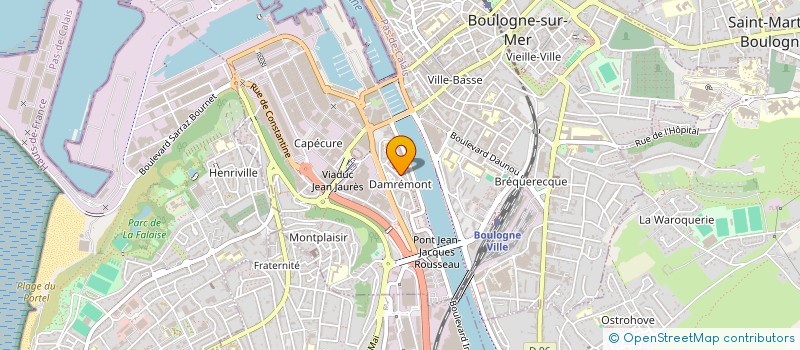 localisation de l'entreprise MONSIEUR JEAN-PIERRE LAURENT à BOULOGNE SUR MER