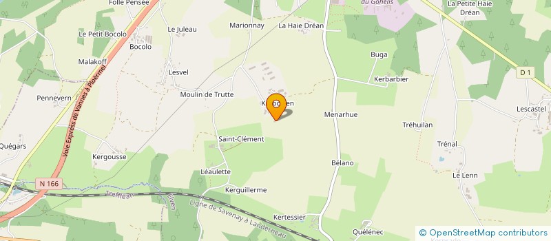 localisation de l'entreprise MONSIEUR JEAN-PIERRE LAUTODE à ELVEN