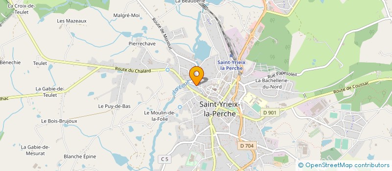 localisation de l'entreprise MONSIEUR JEAN-PIERRE LAVAUD à SAINT-YRIEIX-LA-PERCHE