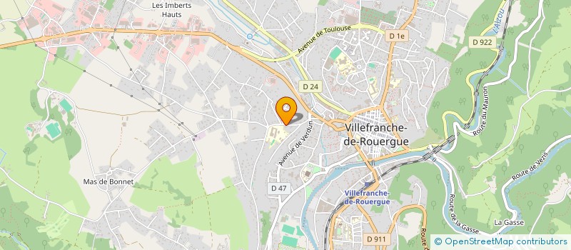 localisation de l'entreprise MONSIEUR JEAN-PIERRE LAVERGNE  VILLEFRANCHE-DE-ROUERGUE